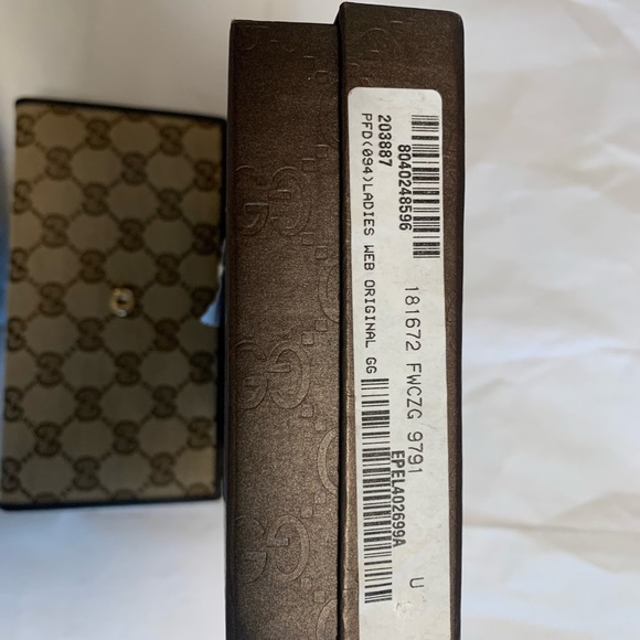 Authentic Gucci Monogram Continental Ebony Wallet - Picture 9 of 10